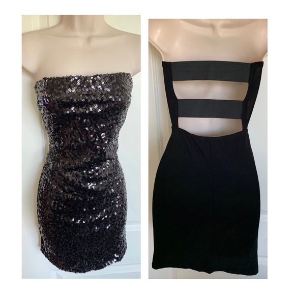 Papaya Dresses & Skirts - NEW Medium Sequin Tube Backless Mini Dress